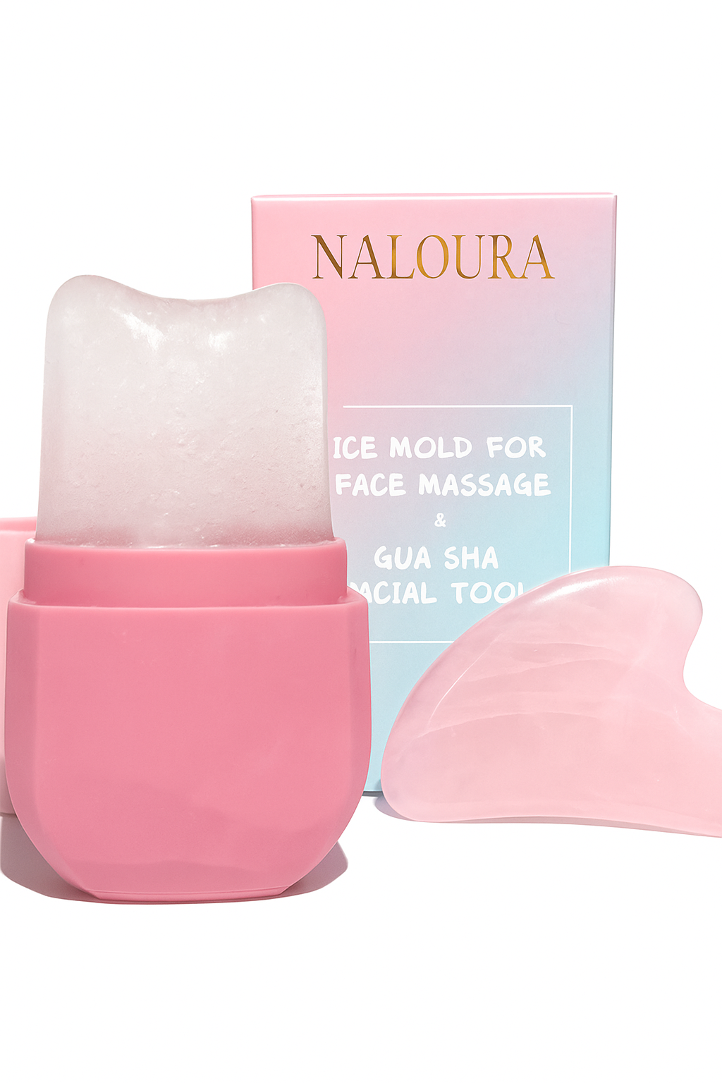 Ice Roller and Free Gua Sha Set for Face Eyes and Neck - Skin Care Beauty Tools to Brighten Skin and Slow down aging Enhancing your Natural Glow