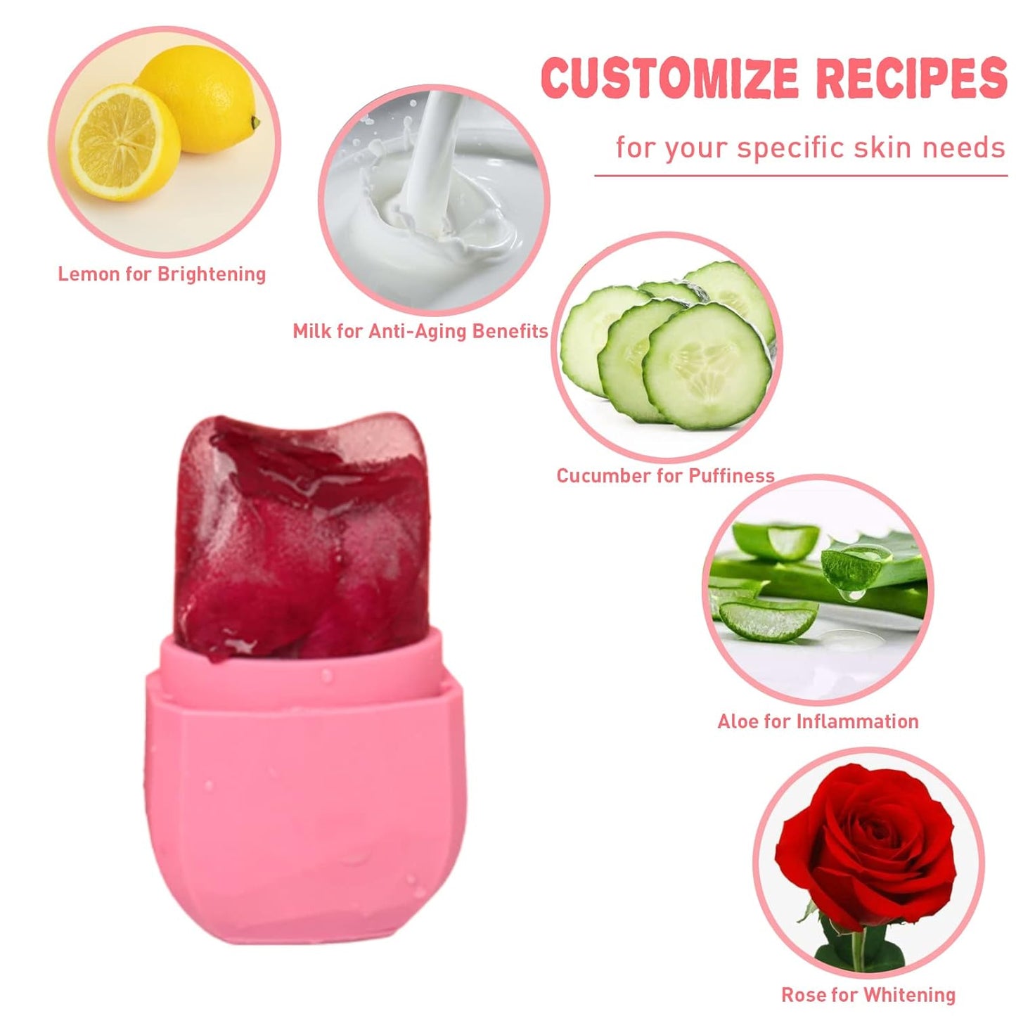 Ice Roller and Free Gua Sha Set for Face Eyes and Neck - Skin Care Beauty Tools to Brighten Skin and Slow down aging Enhancing your Natural Glow