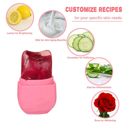 Ice Roller and Free Gua Sha Set for Face Eyes and Neck - Skin Care Beauty Tools to Brighten Skin and Slow down aging Enhancing your Natural Glow