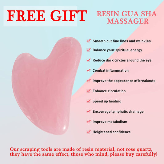 Ice Roller and Free Gua Sha Set for Face Eyes and Neck - Skin Care Beauty Tools to Brighten Skin and Slow down aging Enhancing your Natural Glow